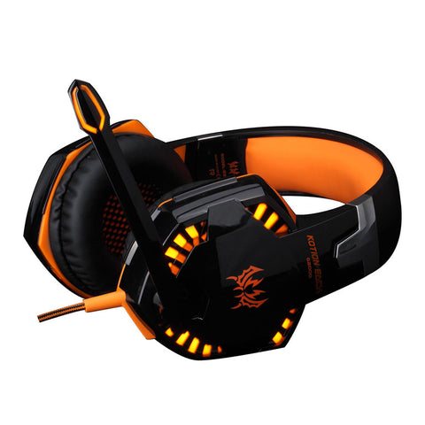 Stereo Gaming Headphones with Mic LED Light