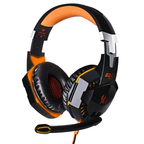 Stereo Gaming Headphones with Mic LED Light
