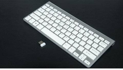 Portable Mute Keys Keyboards 2.4G Ultra Slim Wireless Keyboard