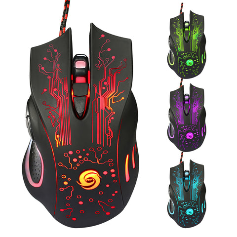 3200DPI LED Optical 6D USB Wired Gaming Mouse